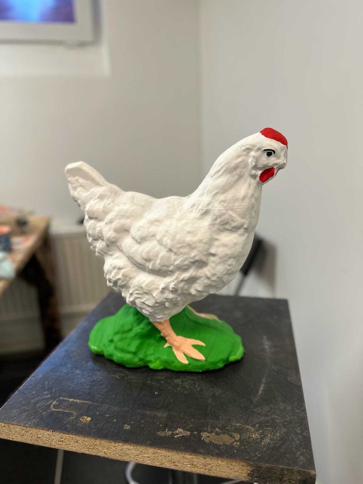 Dekorativ höna